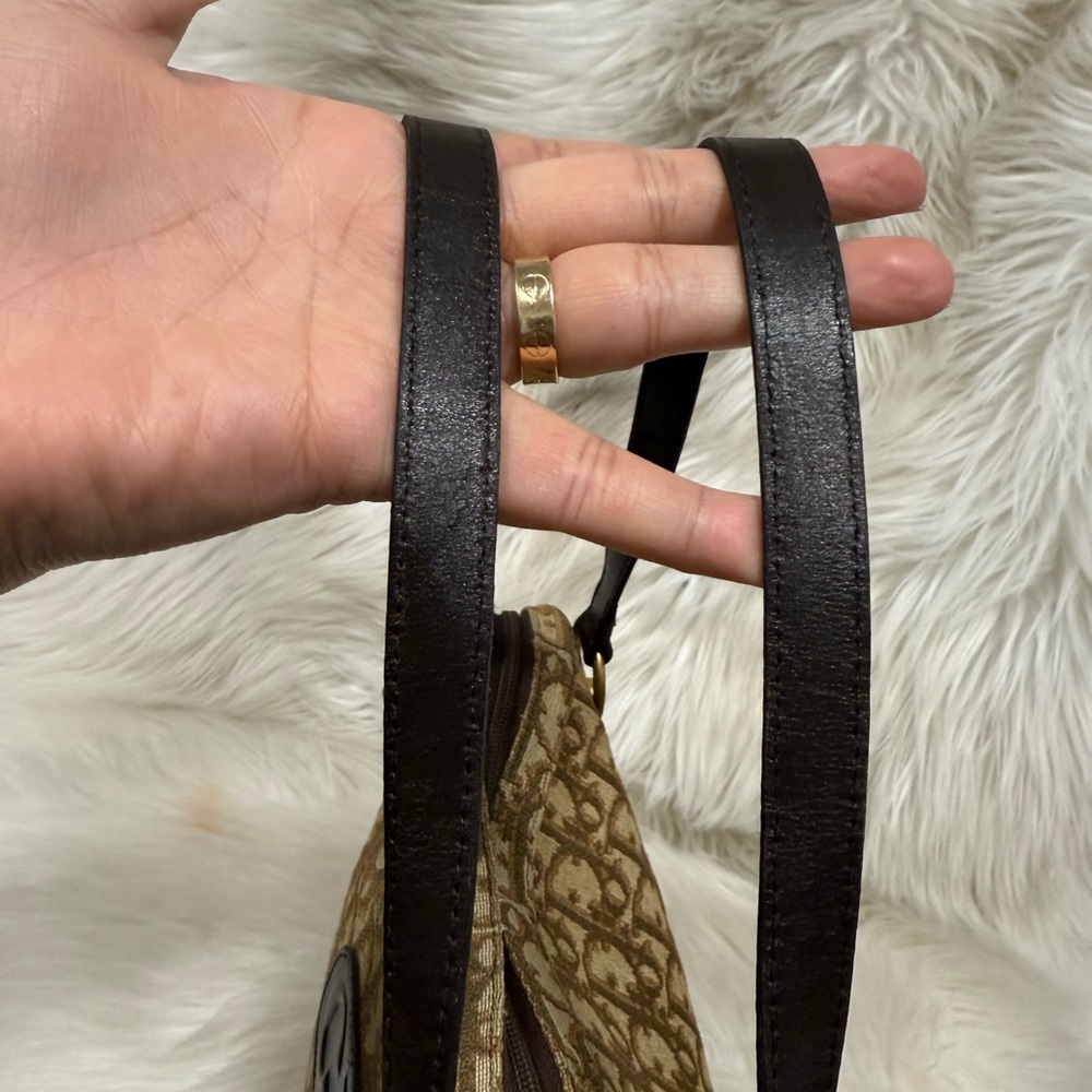 Authentic Dior Tan and Brown Monogram Shoulder Bag - Picture 5 of 16
